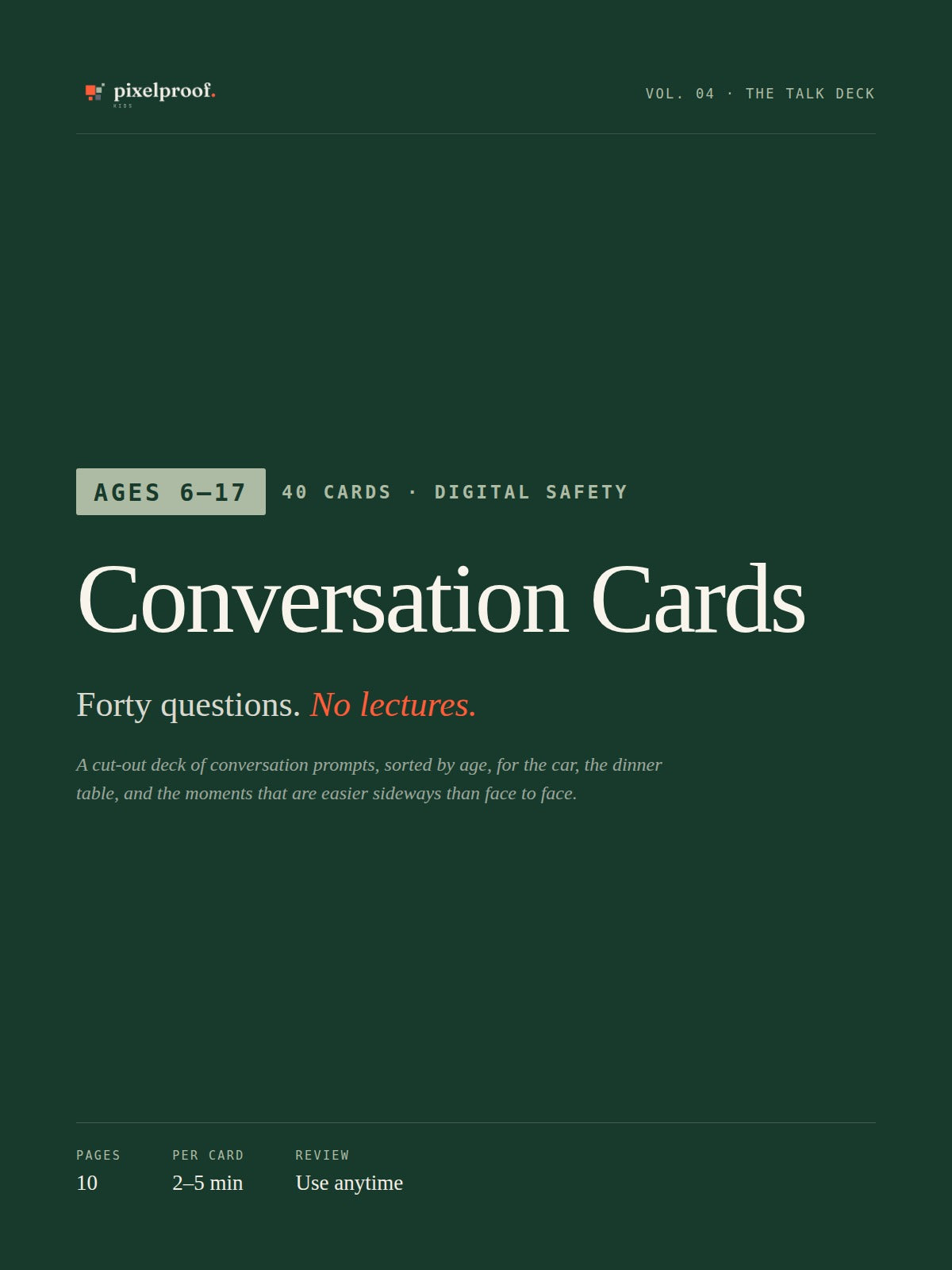 Digital Safety Conversation Cards — Printable Prompts for Parents & Kids