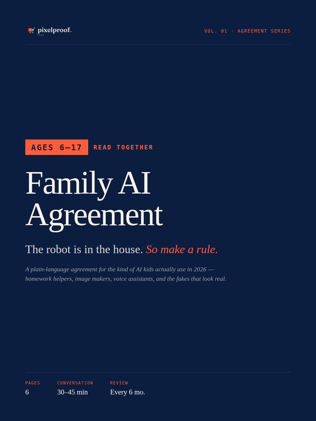 Family AI Agreement — Setting Rules for ChatGPT, AI Tools & Deepfakes