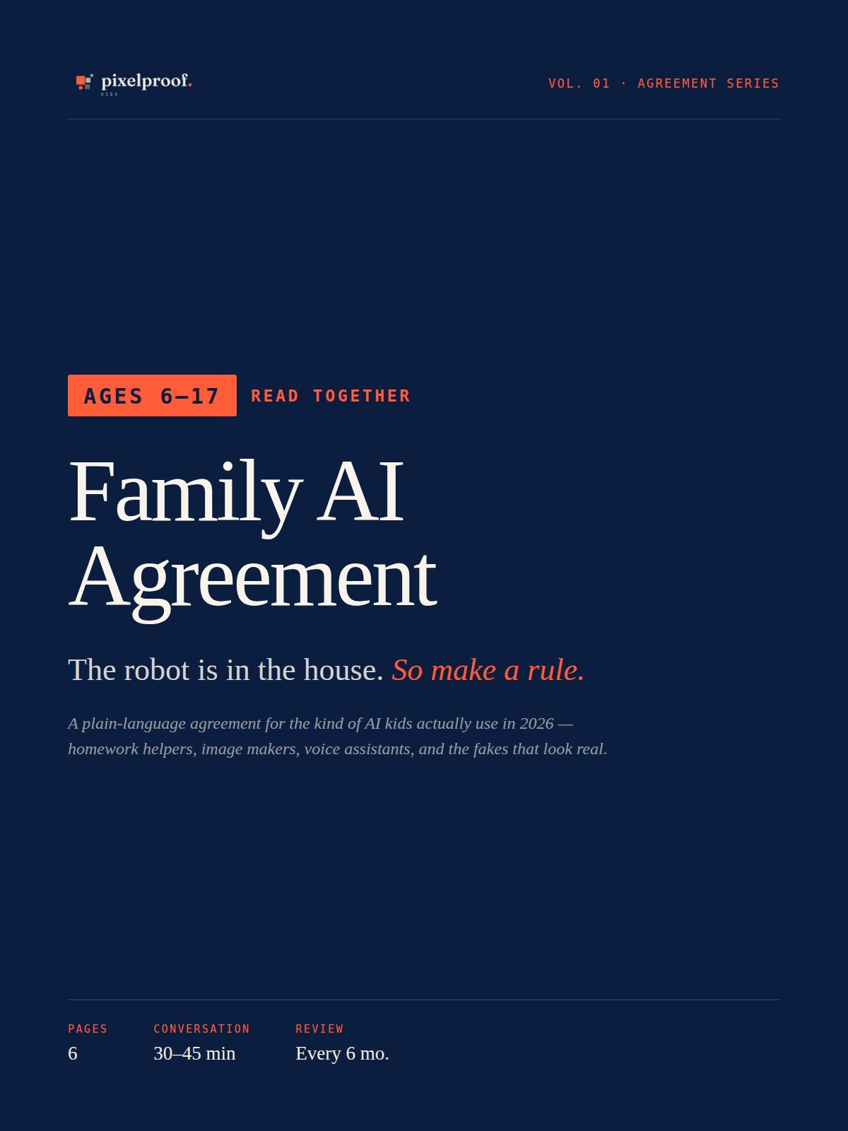 Family AI Agreement — Setting Rules for ChatGPT, AI Tools & Deepfakes
