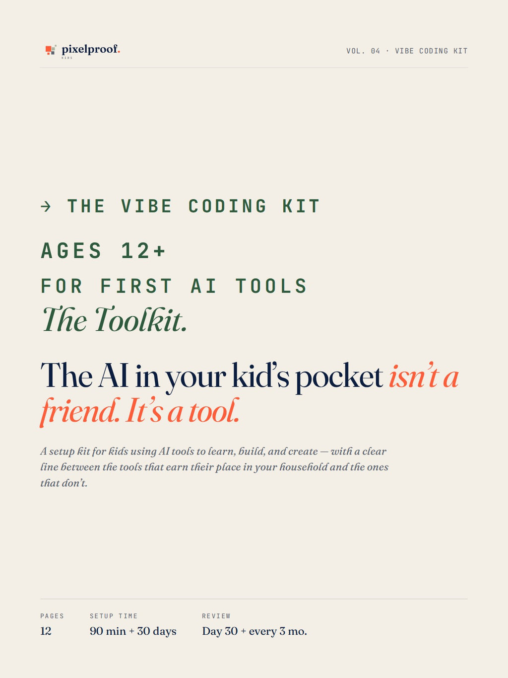 The Vibe Coding Kit — A Setup Guide for Kids' First AI Tools (Ages 12+)