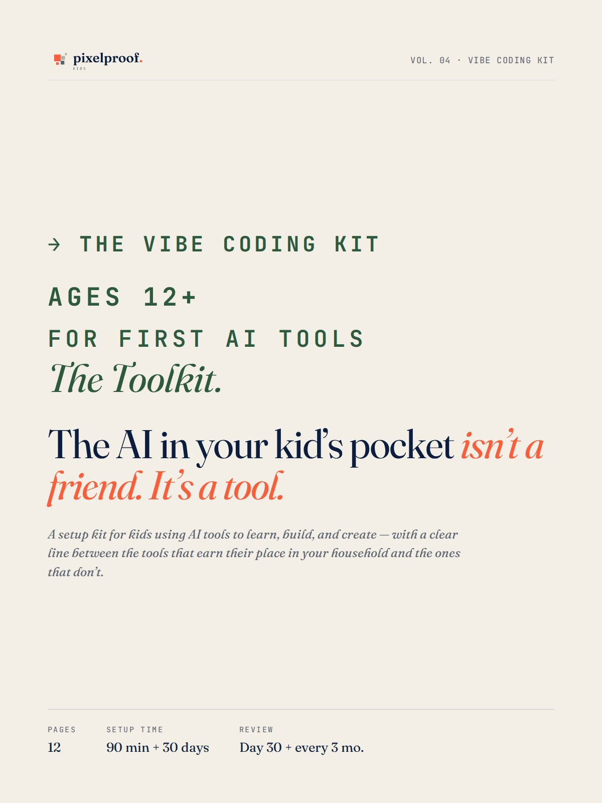 The Vibe Coding Kit — A Setup Guide for Kids' First AI Tools (Ages 12+)